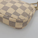 LOUIS VUITTON Damier Azur Mini Pochette Accessoires Accessory N63005 Auth 129775-15