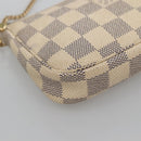 LOUIS VUITTON Damier Azur Mini Pochette Accessoires Accessory N63005 Auth 129775-16