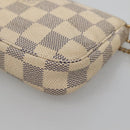 LOUIS VUITTON Damier Azur Mini Pochette Accessoires Accessory N63005 Auth 129775-17