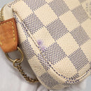 LOUIS VUITTON Damier Azur Mini Pochette Accessoires Accessory N63005 Auth 129775-8