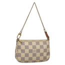 LOUIS VUITTON Damier Azur Mini Pochette Accessoires Accessory N63005 Auth 129775-1