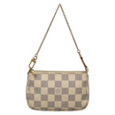 LOUIS VUITTON Damier Azur Mini Pochette Accessoires Accessory N63005 Auth 129775-13