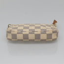 LOUIS VUITTON Damier Azur Mini Pochette Accessoires Accessory N63005 Auth 129775-5