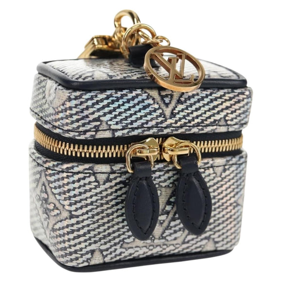 LOUIS VUITTON Laminated Jacquard Bijoux Sac Micro Vanity Bag R95559 Auth 129778M