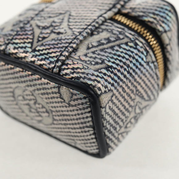 LOUIS VUITTON Laminated Jacquard Bijoux Sac Micro Vanity Bag R95559 Auth 129778M