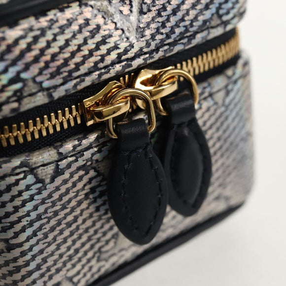 LOUIS VUITTON Laminated Jacquard Bijoux Sac Micro Vanity Bag R95559 Auth 129778M