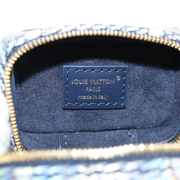 LOUIS VUITTON Laminated Jacquard Bijoux Sac Micro Vanity Bag R95559 Auth 129778M