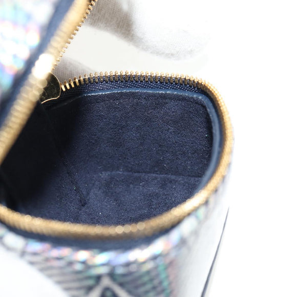 LOUIS VUITTON Laminated Jacquard Bijoux Sac Micro Vanity Bag R95559 Auth 129778M