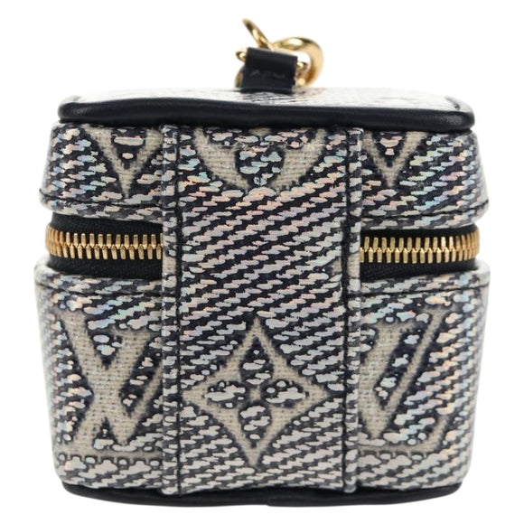 LOUIS VUITTON Laminated Jacquard Bijoux Sac Micro Vanity Bag R95559 Auth 129778M