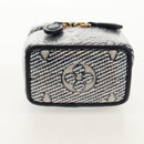 LOUIS VUITTON Laminated Jacquard Bijoux Sac Micro Vanity Bag R95559 Auth 129778M-5