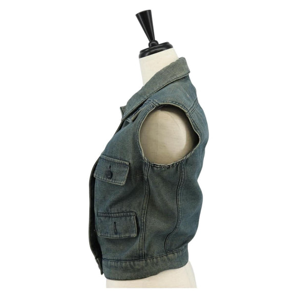 CHANEL Best Cotton Blue CC Auth 129779M