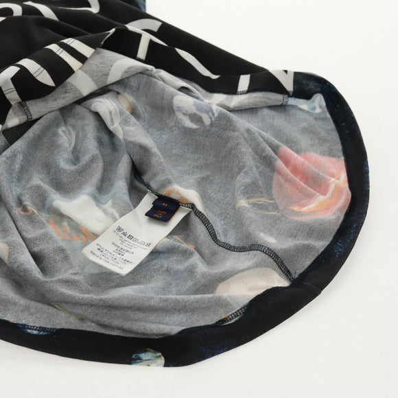 LOUIS VUITTON Short Sleeved T-shirt Cotton Black LV Auth 129780M