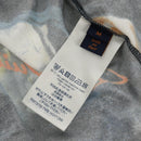 LOUIS VUITTON Short Sleeved T-shirt Cotton Black LV Auth 129780M-11