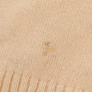 CHANEL Sweater Wool Beige Red black CC Auth 129782M-11