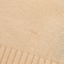 CHANEL Sweater Wool Beige Red black CC Auth 129782M-17