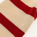 CHANEL Sweater Wool Beige Red black CC Auth 129782M-8