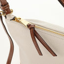 Miu Miu Shoulder Bag Raffia White Gold Auth 129783M-10