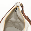 Miu Miu Shoulder Bag Raffia White Gold Auth 129783M-23