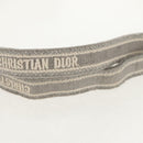 Christian Dior Oblique Book Tote Shoulder Bag Canvas Gray Gold Auth 129785M-15