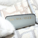 Christian Dior Oblique Book Tote Shoulder Bag Canvas Gray Gold Auth 129785M-11