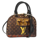 LOUIS VUITTON Monogram Trompeille Alma BB Time Trunk Bag M53152 Auth 129787M-1
