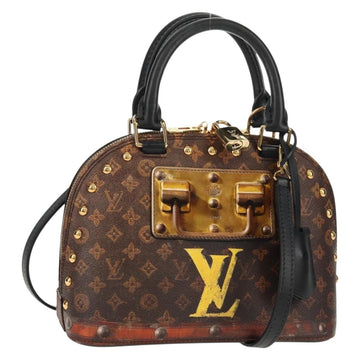 LOUIS VUITTON Monogram Trompeille Alma BB Time Trunk Bag M53152 Auth 129787M