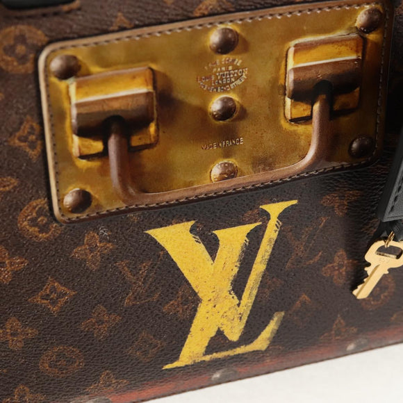 LOUIS VUITTON Monogram Trompeille Alma BB Time Trunk Bag M53152 Auth 129787M