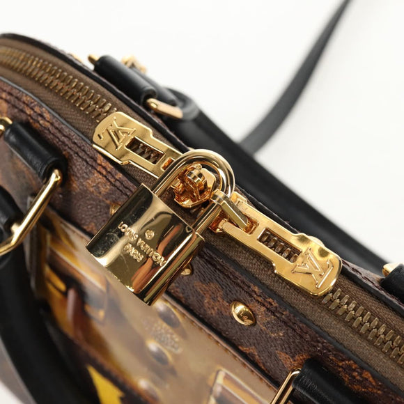 LOUIS VUITTON Monogram Trompeille Alma BB Time Trunk Bag M53152 Auth 129787M