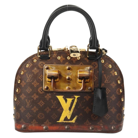 LOUIS VUITTON Monogram Trompeille Alma BB Time Trunk Bag M53152 Auth 129787M