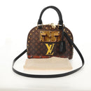 LOUIS VUITTON Monogram Trompeille Alma BB Time Trunk Bag M53152 Auth 129787M-12