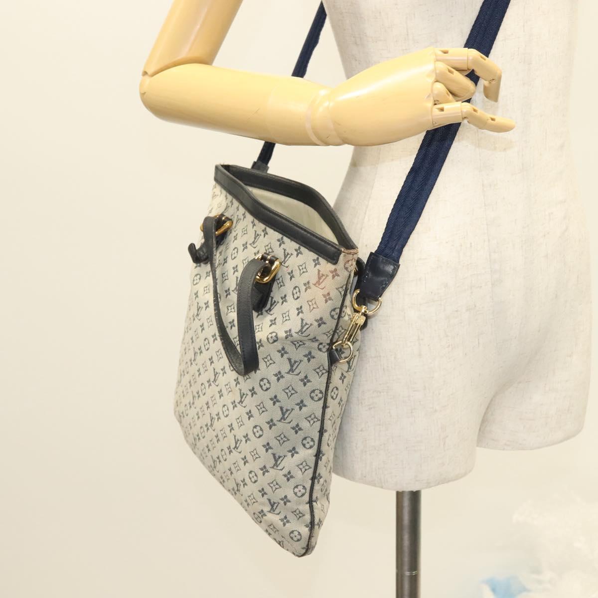 LOUIS VUITTON Monogram Mini Françoise Tote Bag 2way Blue M92208 LV
