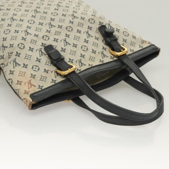 LOUIS VUITTON Monogram Mini Françoise Tote Bag 2way Blue M92208 LV Auth 129802