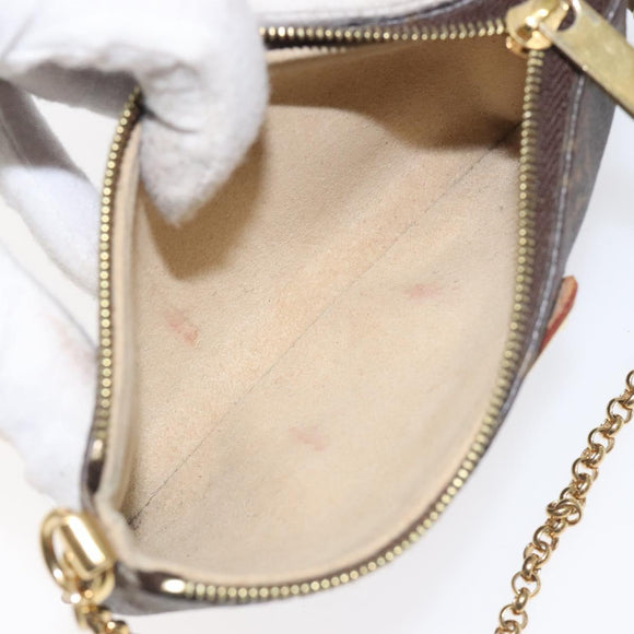 LOUIS VUITTON Monogram Pochette Mira PM Accessory Pouch M60095 LV Auth 129805V