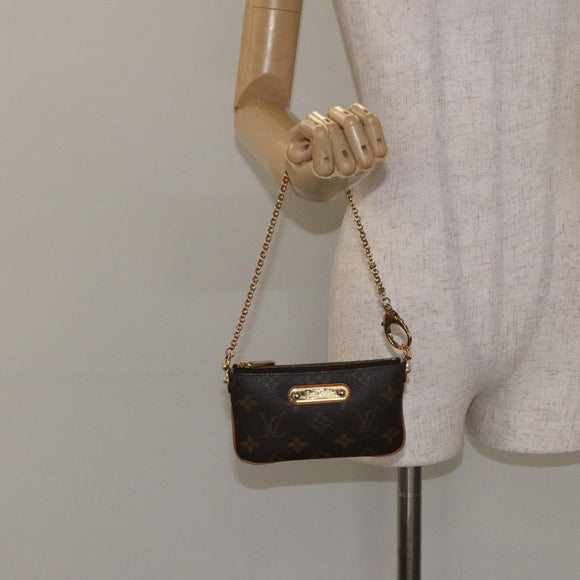 LOUIS VUITTON Monogram Pochette Mira PM Accessory Pouch M60095 LV Auth 129805V