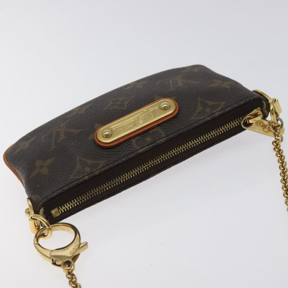 LOUIS VUITTON Monogram Pochette Mira PM Accessory Pouch M60095 LV Auth 129805