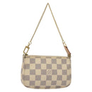 LOUIS VUITTON Damier Azur Mini Pochette Accessoires Pouch N63005 Auth 129806-1