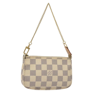 LOUIS VUITTON Damier Azur Mini Pochette Accessoires Pouch N63005 Auth 129806