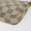 LOUIS VUITTON Damier Azur Mini Pochette Accessoires Pouch N63005 Auth 129806-9