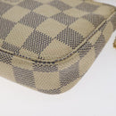 LOUIS VUITTON Damier Azur Mini Pochette Accessoires Pouch N63005 Auth 129806-15