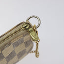 LOUIS VUITTON Damier Azur Mini Pochette Accessoires Pouch N63005 Auth 129806-10