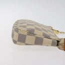 LOUIS VUITTON Damier Azur Mini Pochette Accessoires Pouch N63005 Auth 129806-3