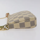 LOUIS VUITTON Damier Azur Mini Pochette Accessoires Pouch N63005 Auth 129806-4