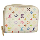 LOUIS VUITTON Monogram Multicolor Zippy Coin Purse White M93741 LV Auth 129807-1