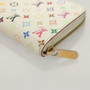 LOUIS VUITTON Monogram Multicolor Zippy Coin Purse White M93741 LV Auth 129807-11