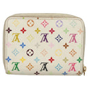 LOUIS VUITTON Monogram Multicolor Zippy Coin Purse White M93741 LV Auth 129807-3