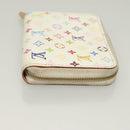LOUIS VUITTON Monogram Multicolor Zippy Coin Purse White M93741 LV Auth 129807-4