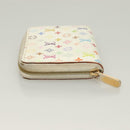 LOUIS VUITTON Monogram Multicolor Zippy Coin Purse White M93741 LV Auth 129807-5