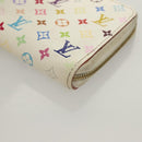LOUIS VUITTON Monogram Multicolor Zippy Coin Purse White M93741 LV Auth 129807-9
