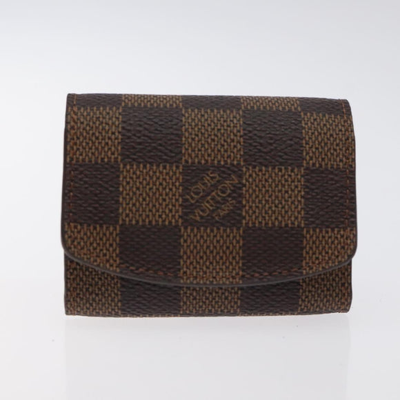 LOUIS VUITTON Damier Ebene Cuffs Cuff Case LV Auth 129809