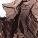 BURBERRY Nova Check Blue Label Tote Bag Canvas Brown Silver Auth 129810-18